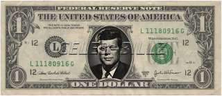 John F Kennedy Dollar Bill  
