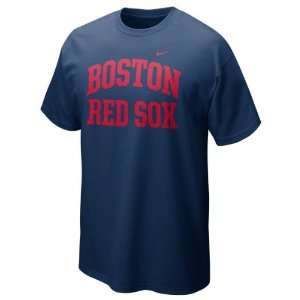  Boston Red Sox Navy Nike 2012 Arch T Shirt: Sports 