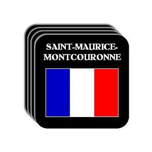 France   SAINT MAURICE MONTCOURONNE Set of 4 Mini Mousepad Coasters