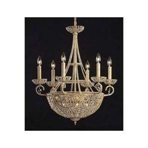  Bethany Collection Ivory Finish Ten Light Chandelier: Home 