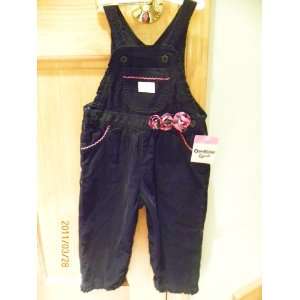  OSHKOSH Bgooh girls black Overall size 18M Everything 