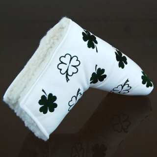 C911 Shamrock White x Green Putter Cover Headcover fits Scotty Cameron 
