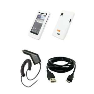   Case + Car Charger (CLA) + USB Data Cable for Motorola Droid 2 A955