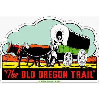  Fridgedoor Old Oregon Trail Travel Decal Magnet 