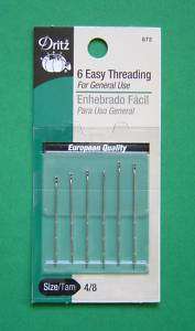 Easy Threading Needles size 4 8 ★█◇█◇█★   