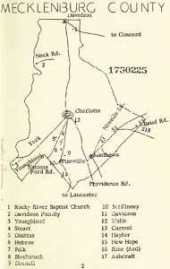 Mecklenburg County North Carolina History Genealogy CD  