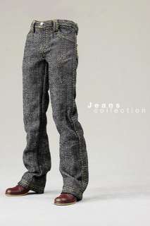 mc0183 Black Relaxed Straight Jeans Denim for 1/6 Figure HT Dragon DID 