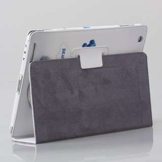 Apple iPad 2 Magnetic BRAINY SMURF White PU Leather Case Smart Cover 