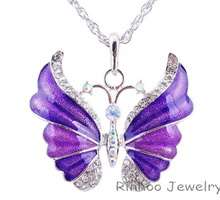   necklace Crystal glass necklace Rhinestone alloy necklace