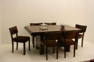 Superb Art Deco 1930s Rosewood Table & 6 Chairs  