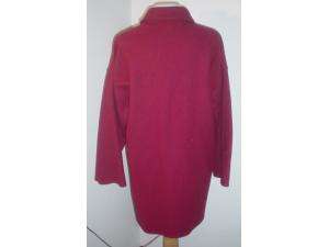 MUST SEE Geoffrey Beene Gallant red wool jacket coat 8  