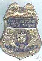 Inspector US Customs Department of Treasury mini Badge  