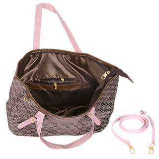 New Women Jacquard Simple Handbag Ladies Shopping Tote Shoulder Big 