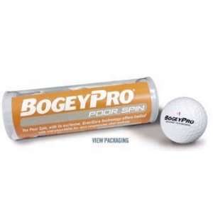  Bogey Pro Poor Spin Golf Balls (3 Ball Sleeve 