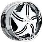 22 DUB SPIN Revolution Wheel SET 22x9.5 Chrome Spinner Rims For RWD 5 