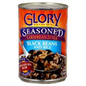  Glory Foods, Bean Black W Rice, 15 OZ (Pack of 12) Health 