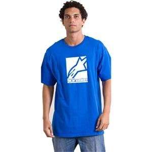  Alpinestars Box Logo T Shirt   Medium/Blue: Automotive