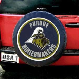  Purdue Boilermakers NCAA Spare Tire Cover (Black): Sports 
