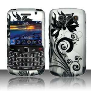 For Blackberry Bold 9700/9780 (AT&T/T Mobile) Rubberized Black Vines 