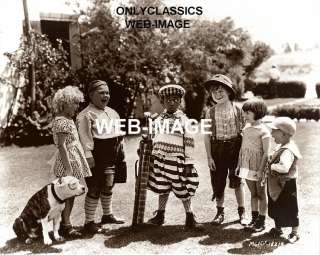 1930S OUR GANG LITTLE RASCALS & DOG GOLF PHOTO GOLFING  