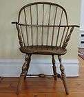 ANTIQUE 1700s WINDSOR ARMCHAIR, Colonial American Coun
