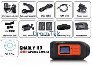 Gnarly HD   1080P High Definition Sports Action Camera with LCD HD119