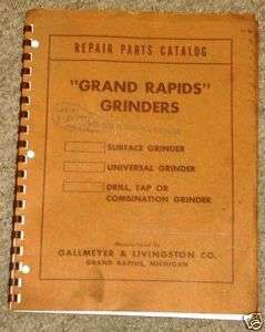 Gallmeyer Livingston Grand Rapids Grinder Manual 35 36  