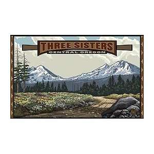  Three Sisters Central Oregon Poster by Paul A. Lanquist 