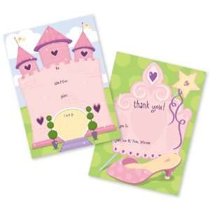   Princess Party Fill in Invitations & Thank You Notes 