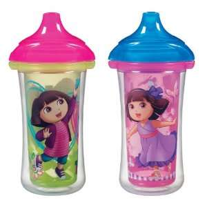  Munchkin 2 Count Dora the Explorer Click Lock Insulated Sippy Cup 