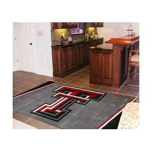  Texas Tech Red Raiders Official 5x8 Area Floor Rug: Home 