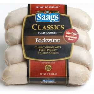 Saags Bockwurst Weisswurst W/parsley 12 Oz  Grocery 