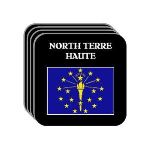 US State Flag   NORTH TERRE HAUTE, Indiana (IN) Set of 4 Mini Mousepad 