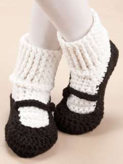 Big Foot Boutique Slippers Crochet Patterns Boots Mary Janes Sneakers 