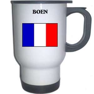  France   BOEN White Stainless Steel Mug 