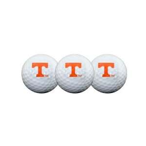 Tennessee UT Vols Volunteers 3 Pack College Golf Balls Gift Set