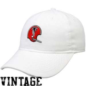   Falcons Ladies White Old School Adjustable Hat
