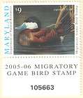 sc md32 2005 $ 9 maryland ruddy duck duck stamp