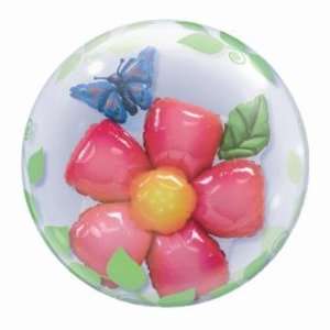  Double Bubble: Pink Flower with Butterfly Case Pack 10 