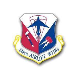  US Air Force 514th Airlift Wing Decal Sticker 5.5 