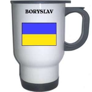 Ukraine   BORYSLAV White Stainless Steel Mug