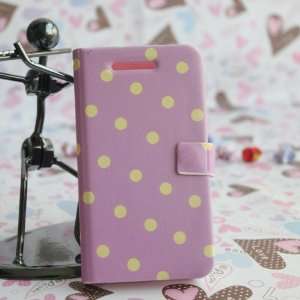  HOTER® Little Polka Candy Color Lovely Flip IPHONE 4 / 4S 