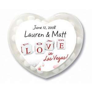 Wedding Favors Love Dice Design Vegas Theme Personalized Heart Shaped 