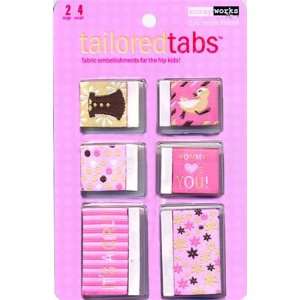  Scrapworks Tailored Fabric Tabs Baby Girl