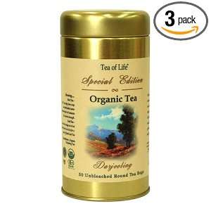 Tea Of Life Special Edition Darjeeling, 50 Count Round Tea Bag 2.6 