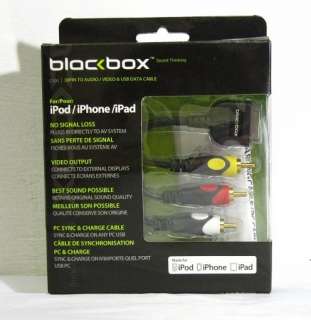 BLACKBOX C100 COMPOSITE A/V CABLE FOR APPLE IPOD, IPHONE AND IPAD 