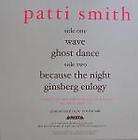 Patti Smith Because The Night Wave Ghostdance Vinyl LP