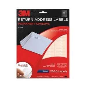 3M Address Label   Clear   MMM3500R