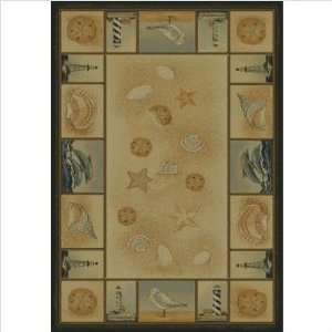  Boutin Beachcomber Natural Novelty Rug Size 53 x 76 