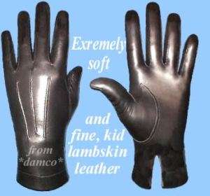 NEW MENS UNLINED BLACK KID LEATHER DRESS GLOVES size 10  